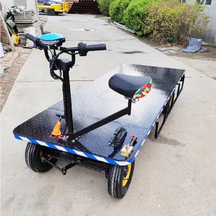 厂区转运车四轮平板电动货运车 物流搬运车拉货车 电动四轮平板车图4