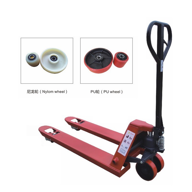 外销款手动液压叉车 托盘搬运车 2t 3吨 油压拖板车 手动地牛叉车图3