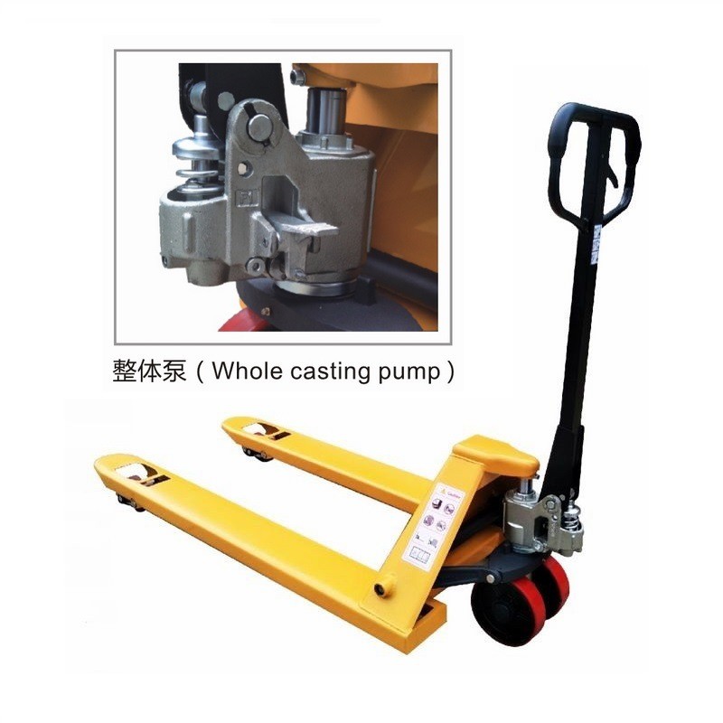 外销款手动液压叉车 托盘搬运车 2t 3吨 油压拖板车 手动地牛叉车图5