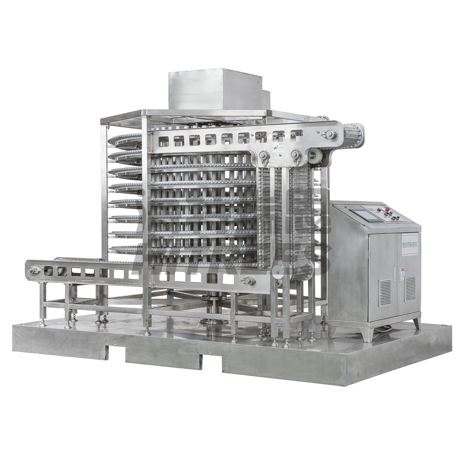 厂家直供潼关饼双螺旋速冻机 发面饼螺旋单冻机 面食螺旋速冻机图4