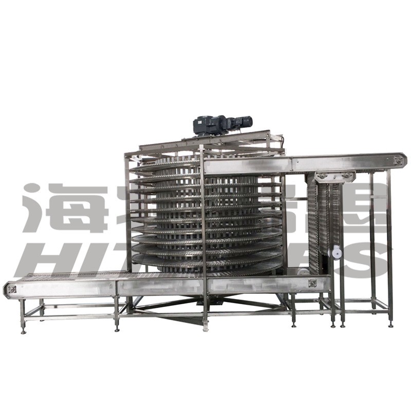 厂家直供潼关饼双螺旋速冻机 发面饼螺旋单冻机 面食螺旋速冻机图3