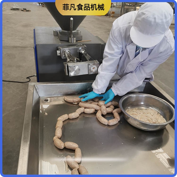 香肠灌肠机 立式不锈钢自助烤烤肠绞肉定量扭结小型真空灌肠机图4