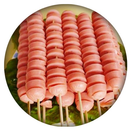 新一代弹力肠机 塔肠切花机 全自动拉花肠 香肠切花机 节省人工图4