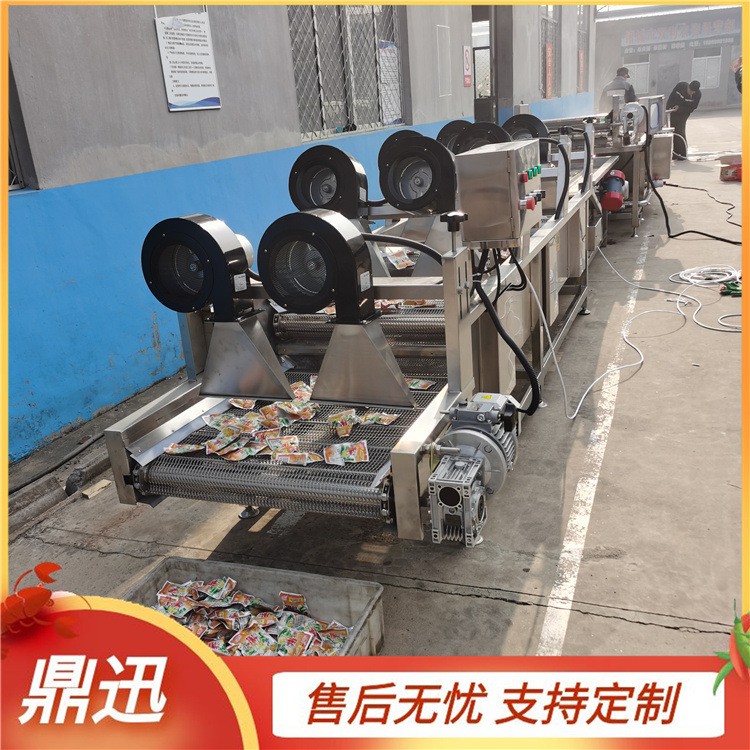 翻转式风干机 网带输送式软包装袋清洗吹干设备 鼎迅机械图2
