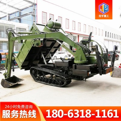 四不像履带式随车挖工矿挖土用随车挖水田河道清淤履带随车挖厂家