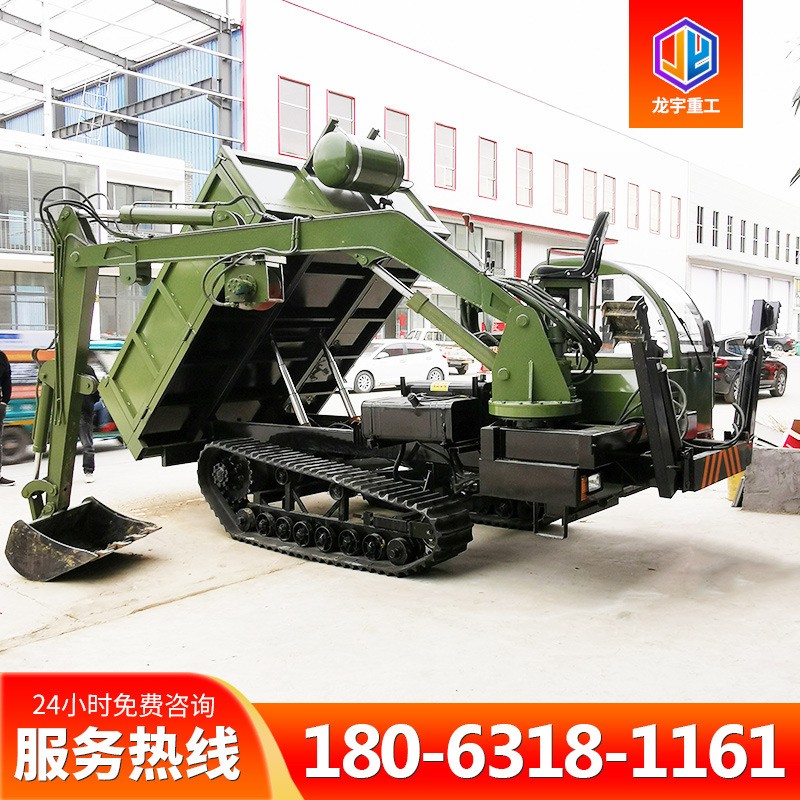 四不像履带式随车挖工矿挖土用随车挖水田河道清淤履带随车挖厂家图5
