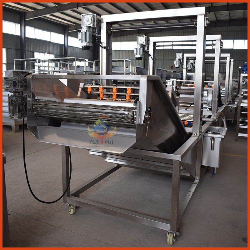 全自动大枣气泡清洗机 鲜枣气泡清洗风干线机 大姜大葱清洗去泥机图4