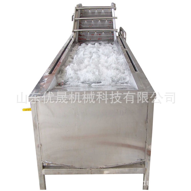 田螺海螺气泡喷淋清洗机 八爪鱼翻浪清洗机 多功能鲅鱼清洗流水线图5