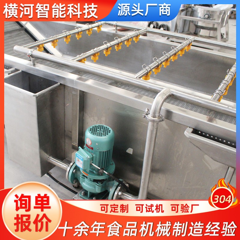 商用蔬菜水果清洗线 全自动大型食堂洗菜机 供应果蔬气泡式清洗机图4