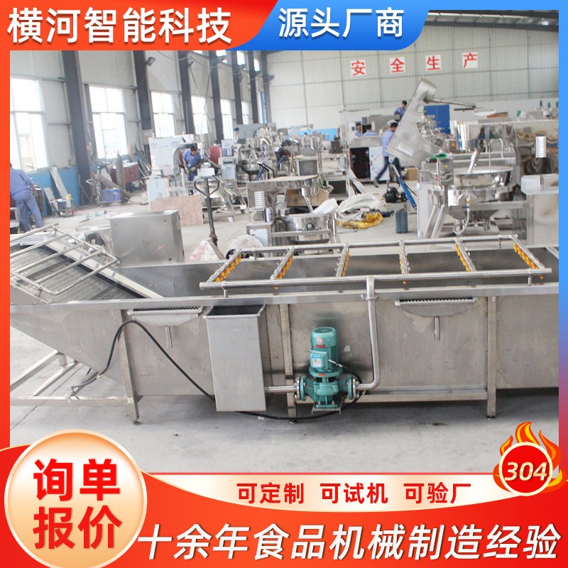 商用蔬菜水果清洗线 全自动大型食堂洗菜机 供应果蔬气泡式清洗机图2