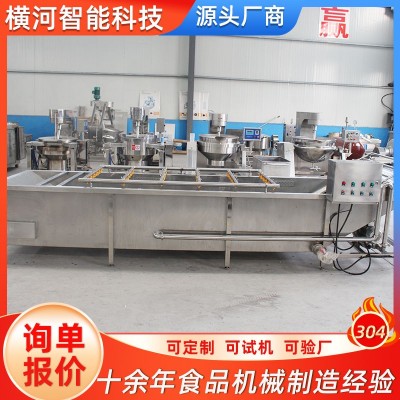 商用蔬菜水果清洗线 全自动大型食堂洗菜机 供应果蔬气泡式清洗机