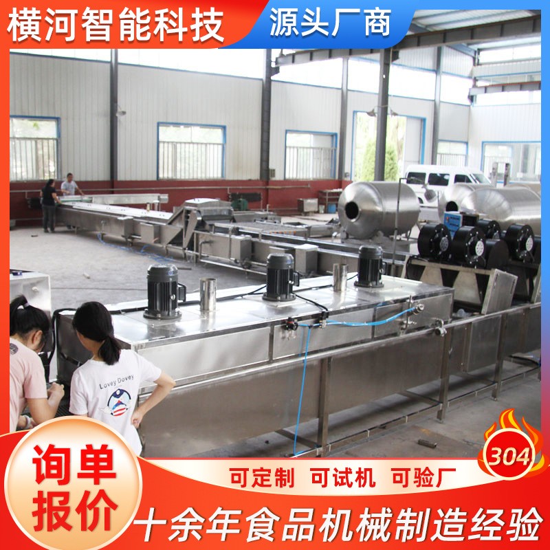 山东横河厂家直供 食品巴氏杀菌机 工厂车间专用肉制品卤味杀菌线图4