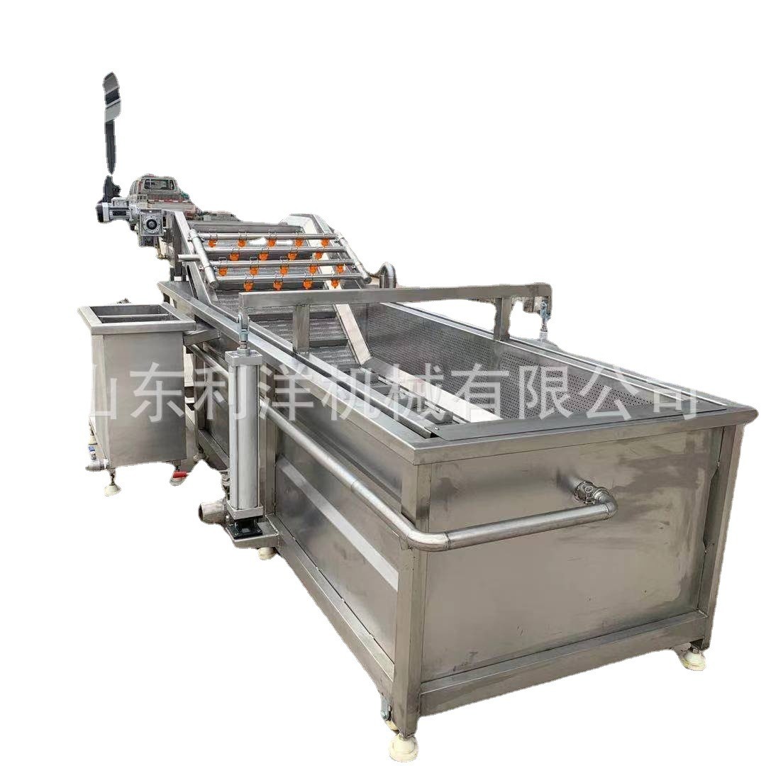 生姜脱皮清洗流水线 土豆毛辊去皮清洗线 食堂用臭氧果蔬清洗线图5