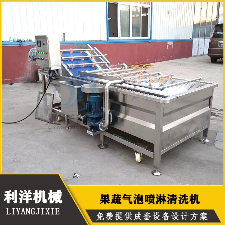 商用山药豆高压喷淋果蔬清洗线 全自动紫薯土豆喷淋清洗机设备图4