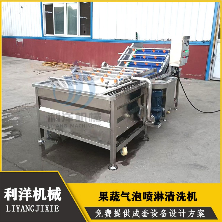 商用山药豆高压喷淋果蔬清洗线 全自动紫薯土豆喷淋清洗机设备图2