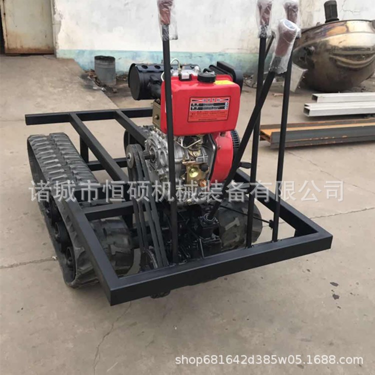 履带底盘喷雾打药机 履带底盘拖拉机 电动遥控履带底盘载物车图3