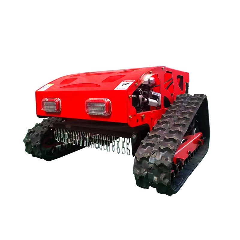 履带式遥控割草机四驱轮式果园林除草机厂家小型汽油草坪碎草机图4