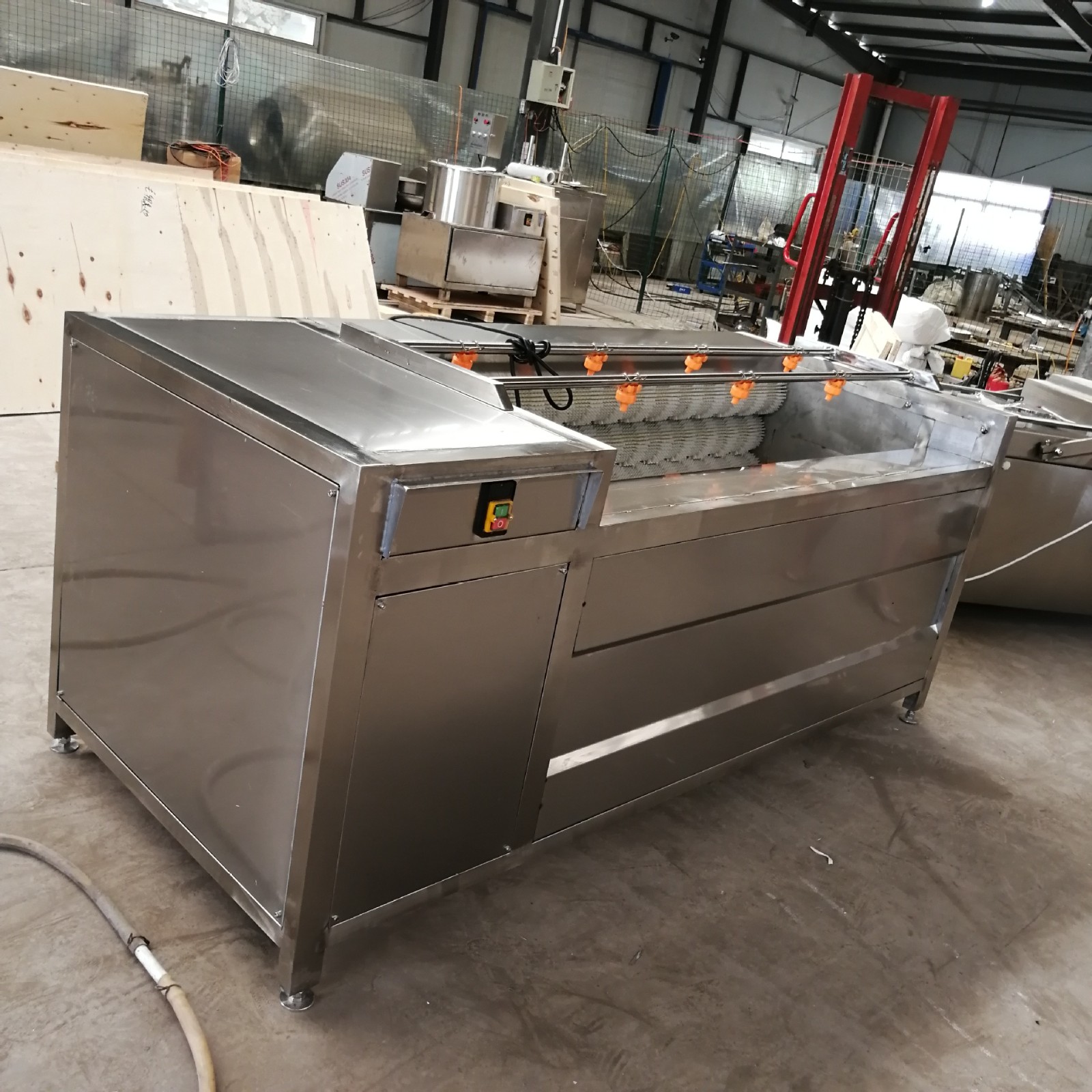 不锈钢脱鱼鳞机 毛辊去鳞设备 淡水鱼去鱼鳞机 海鱼去鳞清洗机图2