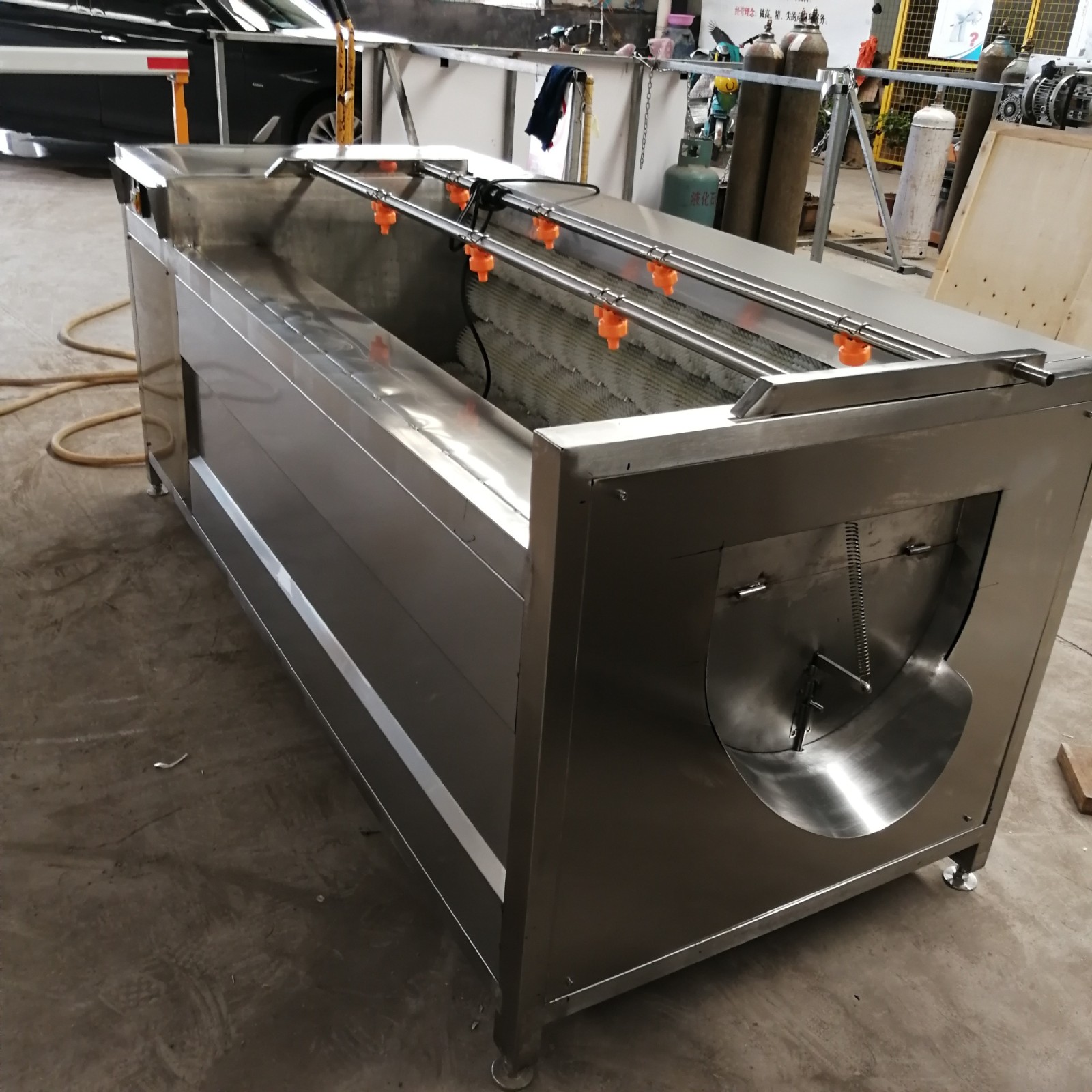 不锈钢脱鱼鳞机 毛辊去鳞设备 淡水鱼去鱼鳞机 海鱼去鳞清洗机图3