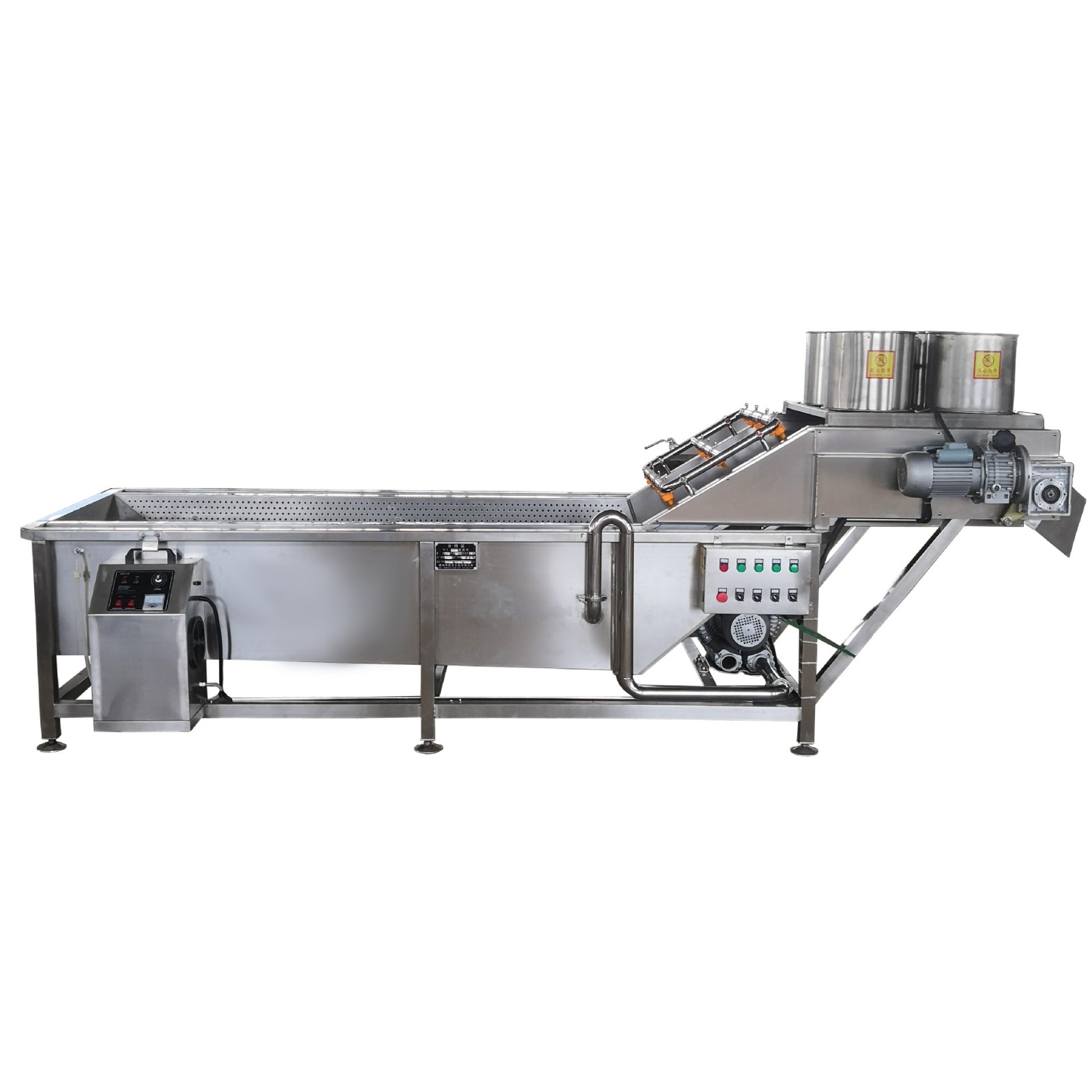 现货小龙虾清洗设备 不锈钢海产品清洗机 大闸蟹气泡喷淋清洗机图5