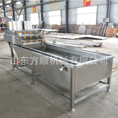 果蔬气泡多功能清洗机 全自动鼓泡冲浪式清洗设备 小油菜清洗机