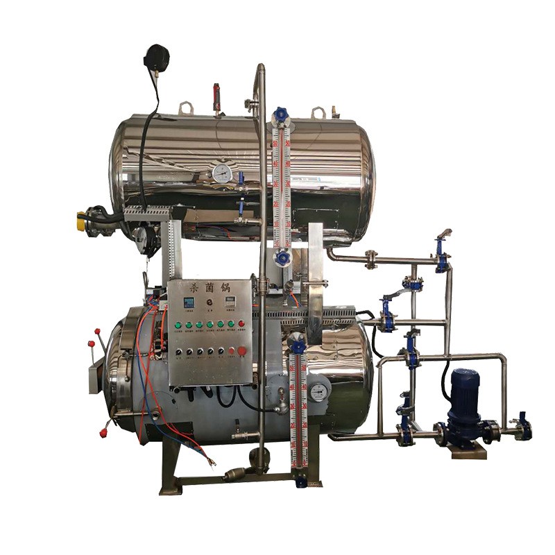 烧鸡高温炉 豆干袋装类产品杀菌机 肉食熟食杀菌 双层水浴杀菌锅图5