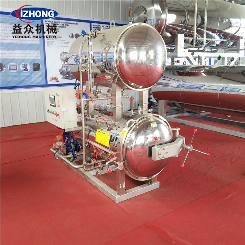 厂家供应 鸭血豆腐熟食生产设备 双盒灌装机双层高温杀菌锅图4