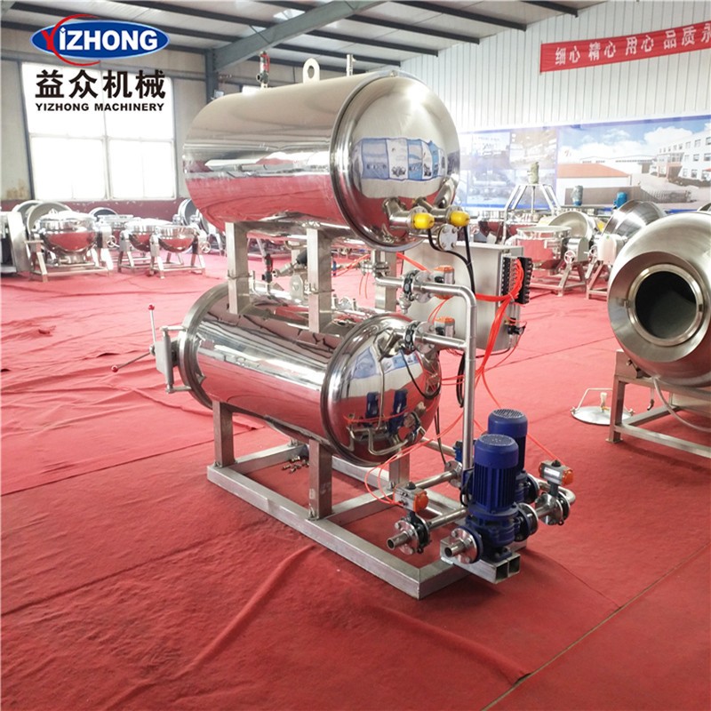 厂家供应 鸭血豆腐熟食生产设备 双盒灌装机双层高温杀菌锅图3