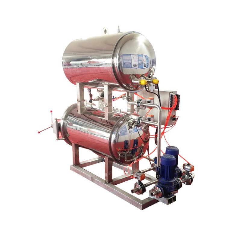 厂家供应 鸭血豆腐熟食生产设备 双盒灌装机双层高温杀菌锅图5