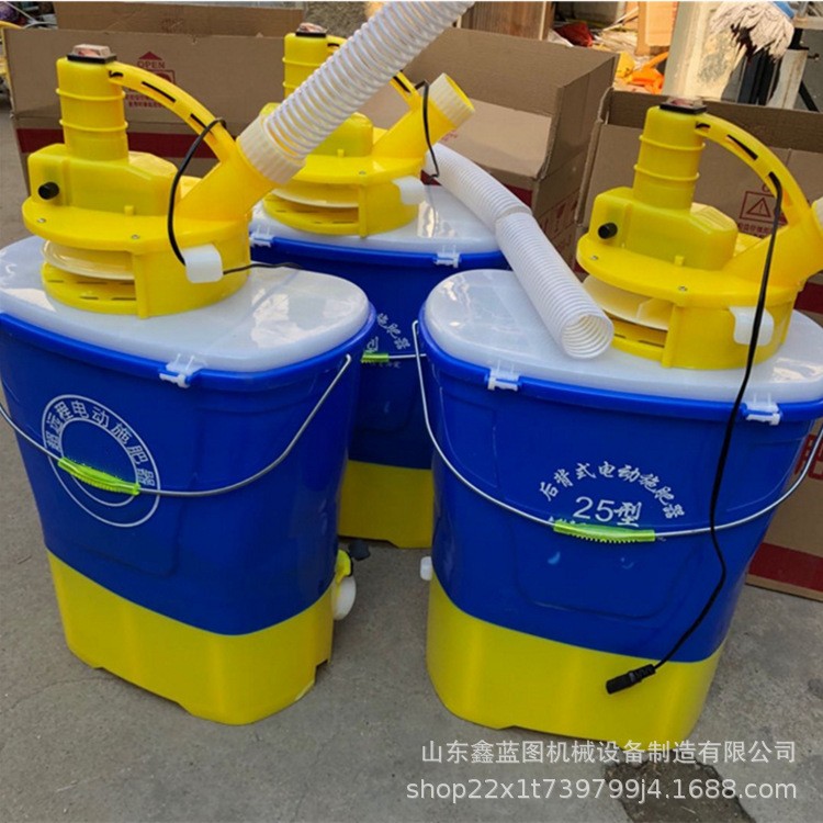 12V铅酸电池道路化冰撒盐机 单兵融雪抛撒器 农用电动水田撒肥机图2