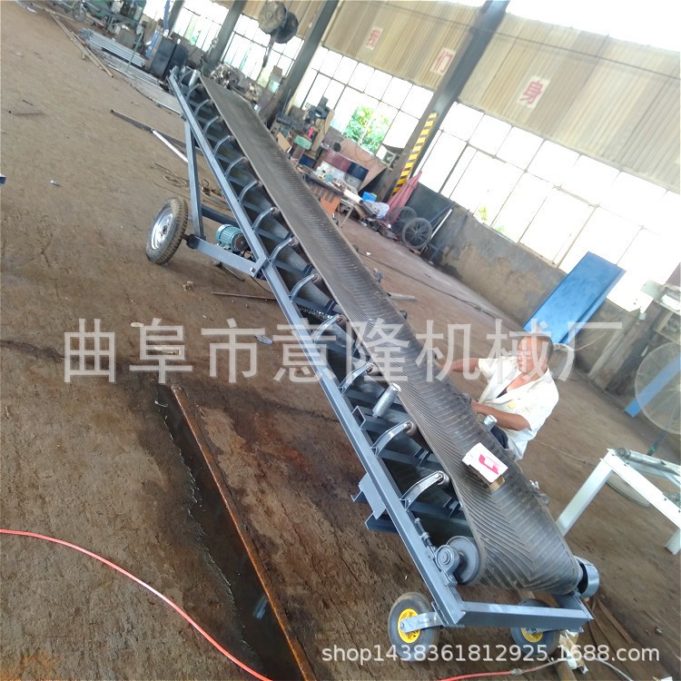 沙场用皮带输送机 600宽带式输送机 V槽型皮带输送机意隆批发直销图4