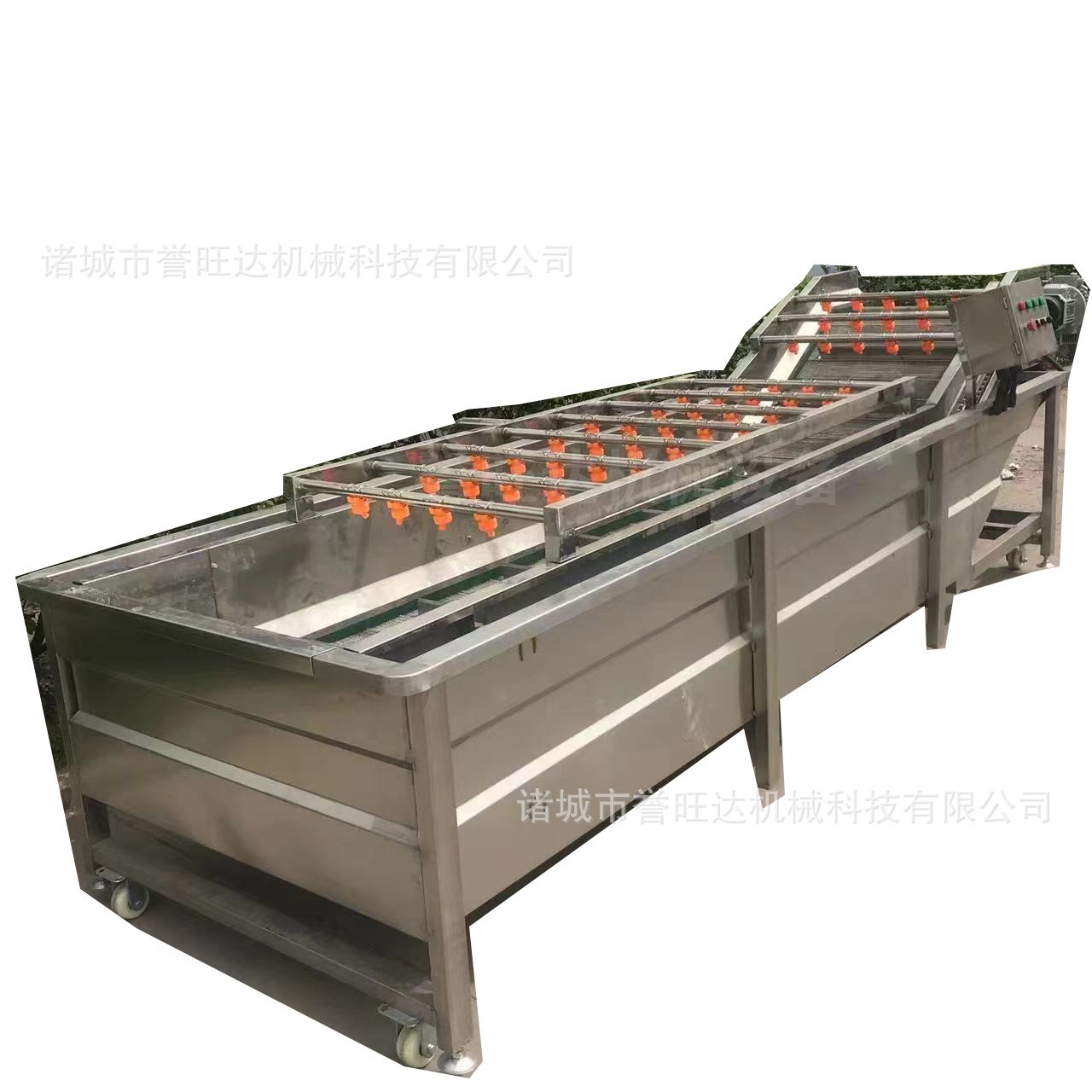 苹果梨子橙子清洗风干设备 山竹去蚂蚁气泡清洗机 高压喷淋清洗机图5