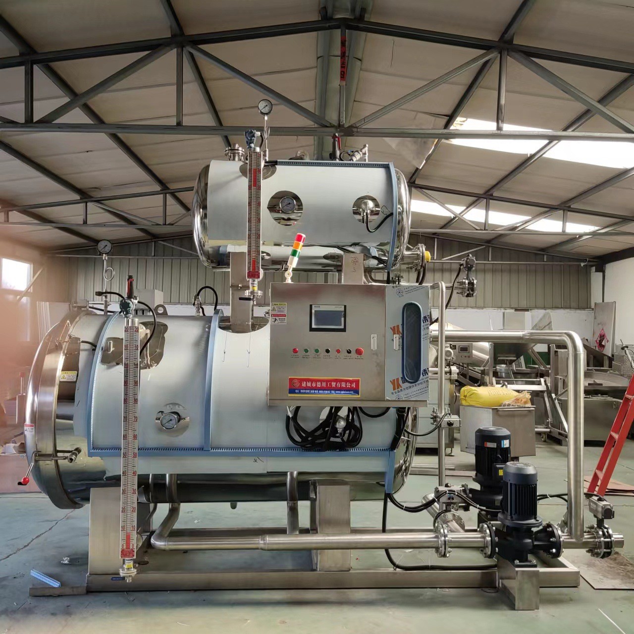 真空包装玉米加工设备 玉米蒸煮杀菌锅 即食玉米生产流水线设备图3