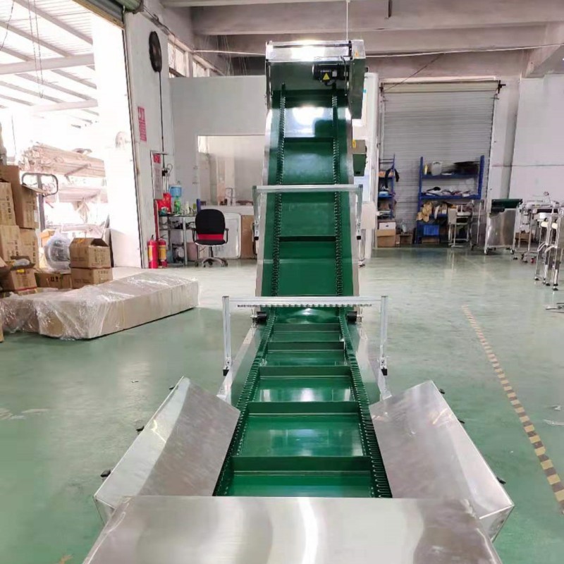 可移动大角度爬坡皮带输送机挡边胶带输送设备 DJ型大倾角皮带机图3