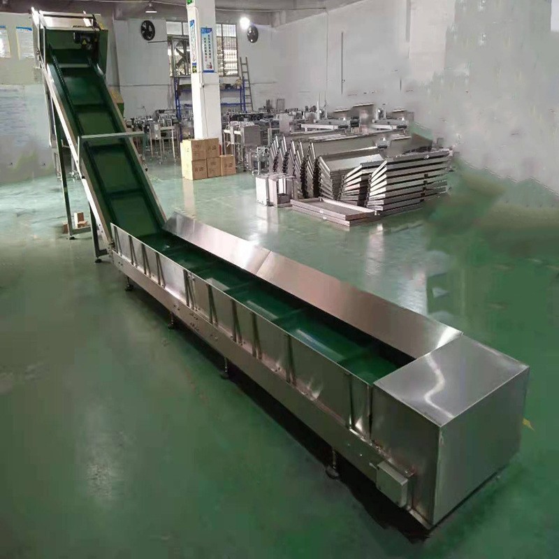 可移动大角度爬坡皮带输送机挡边胶带输送设备 DJ型大倾角皮带机图4