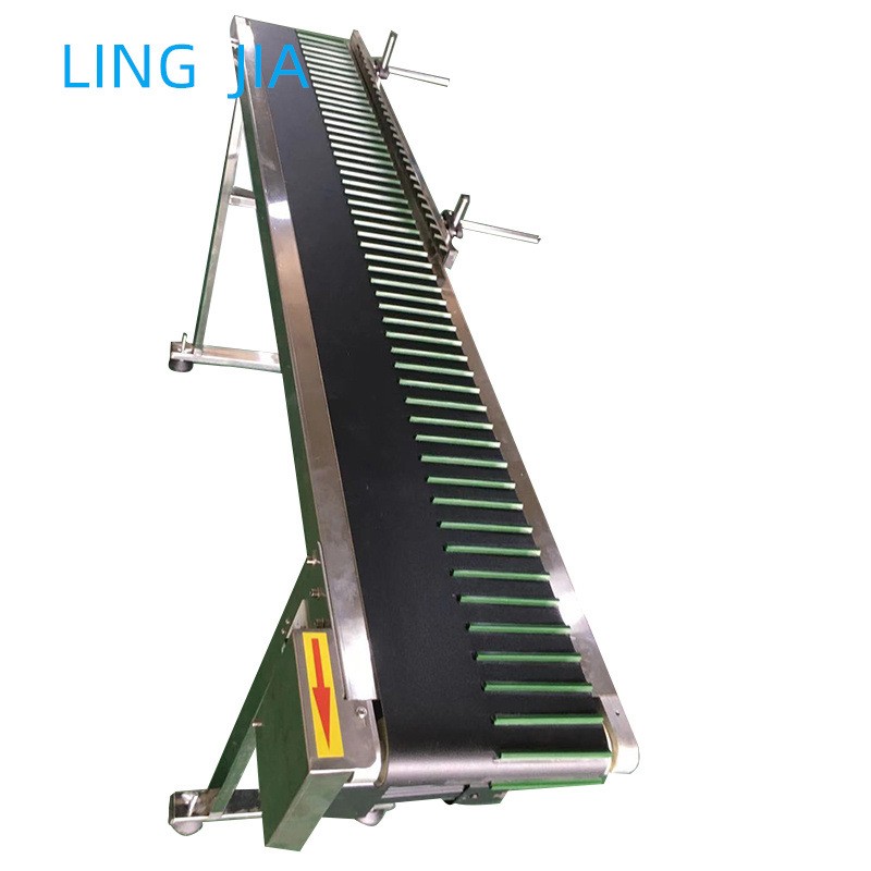 加导条线皮带输送机　化妆品喷码输送机 瓶底喷码输送带传送机图3