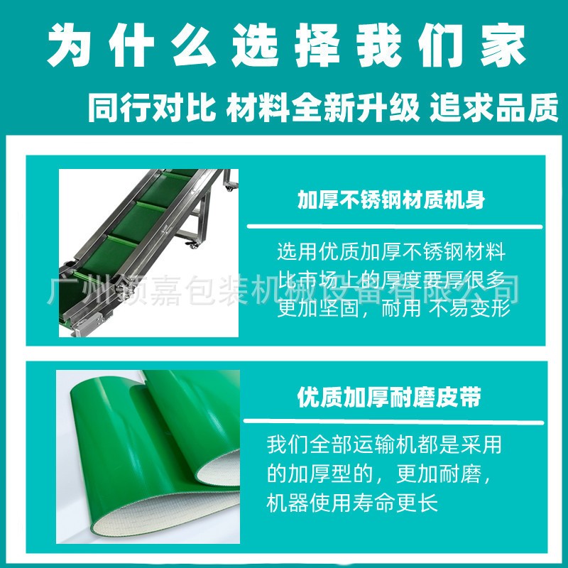 爬坡皮带输送机 玉米棒输送线卸货上料提升机食品传送机输送台图2