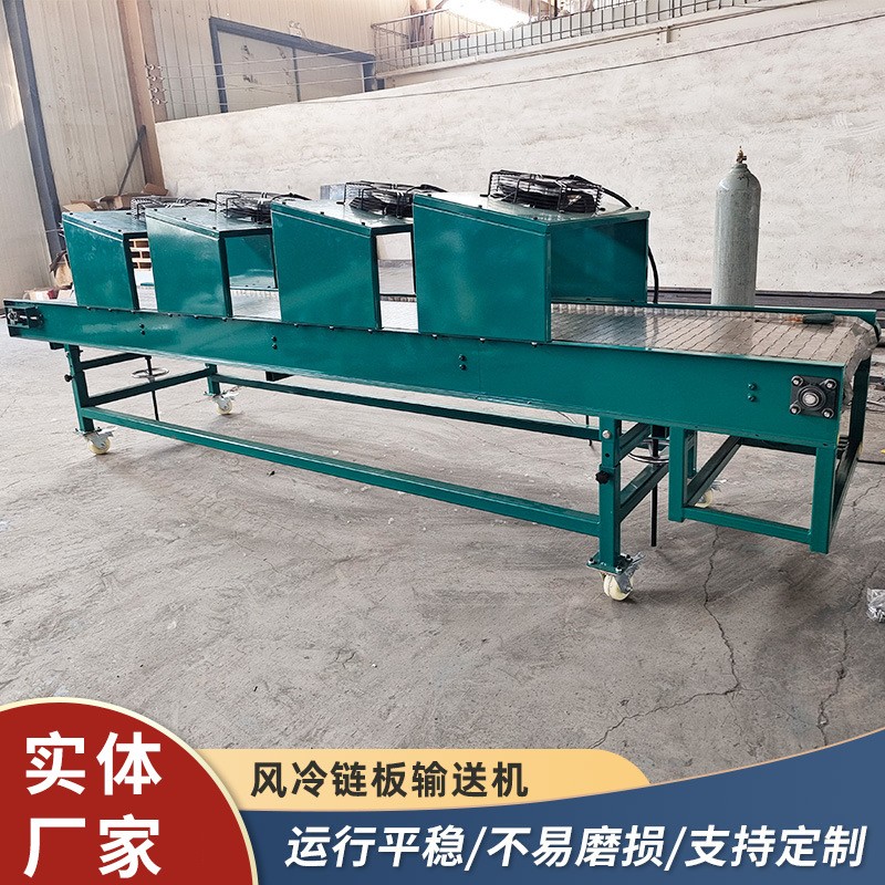 不锈钢风冷链板输送机食品果蔬冷却运输流水线不锈钢链板传送带图3