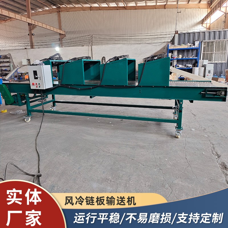 不锈钢风冷链板输送机食品果蔬冷却运输流水线不锈钢链板传送带图4