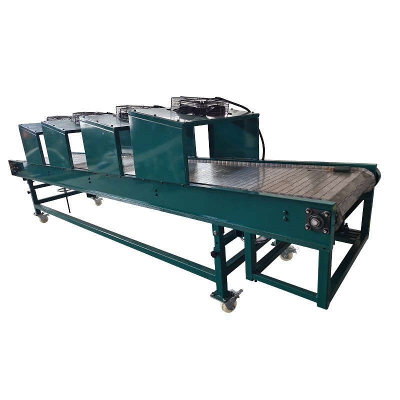 不锈钢风冷链板输送机食品果蔬冷却运输流水线不锈钢链板传送带图5