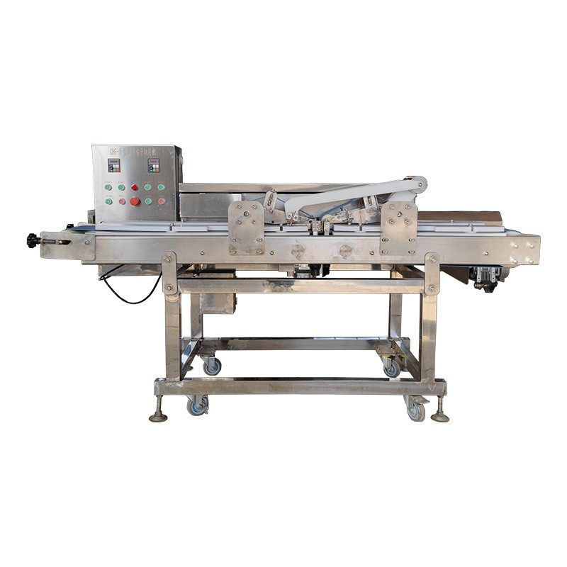 全自动不锈钢鸡胸肉刨片机 鲜肉水平切片机图5