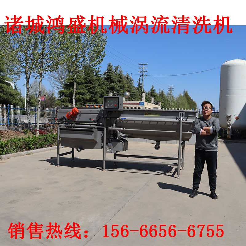 果蔬涡流清洗机 梅干菜去石清洗机 中央厨房净菜涡流清洗机图2