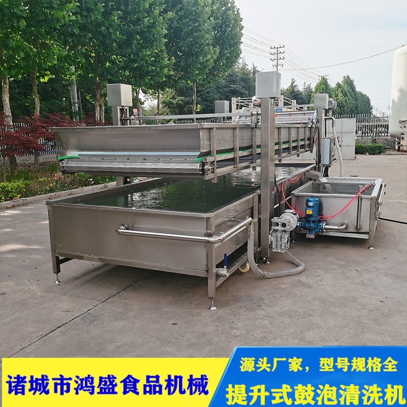 提升式气泡清洗机 蔬菜清洗机 软包装袋清洗机 厂家供应售后保障图3