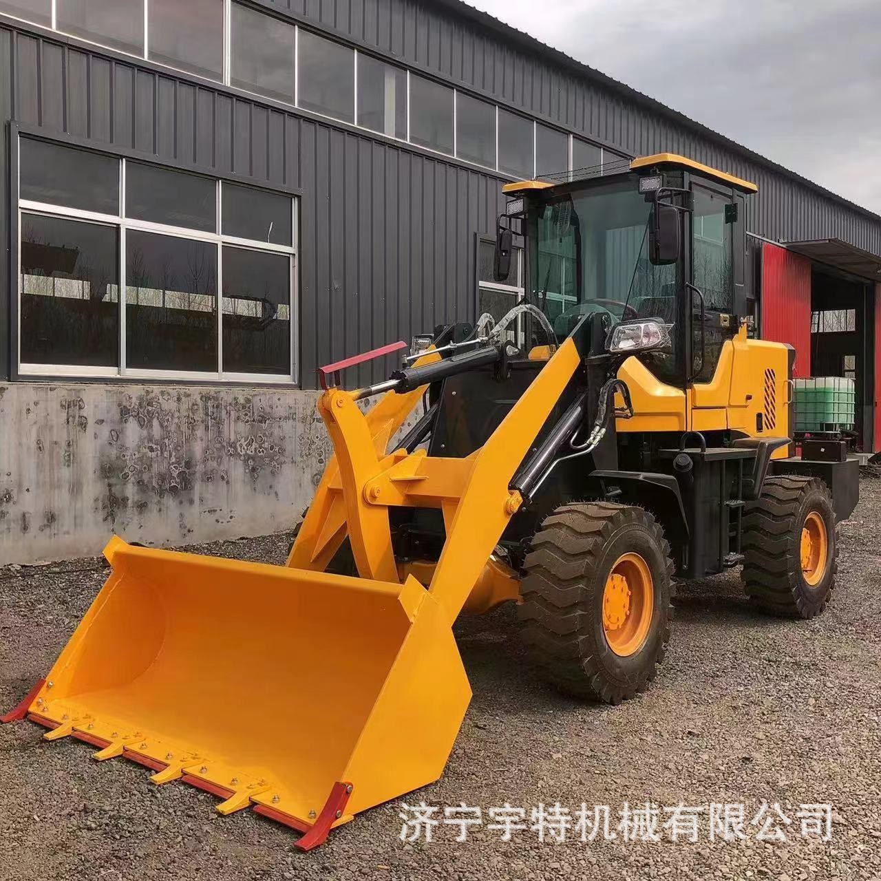 装载机四驱铲车运输工程小型全新柴油推土抓木工地抓草机图5