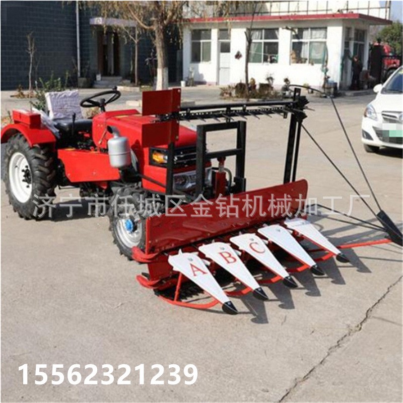 拖拉机前置式割晒机 家用水稻快速割倒机 牧草大豆辣椒收割机现货图3