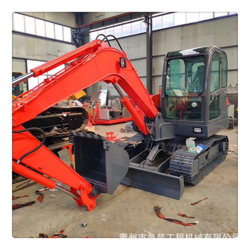 厂家直供斗山60同款小型履带挖掘机 可装破碎锤 预留管路图2