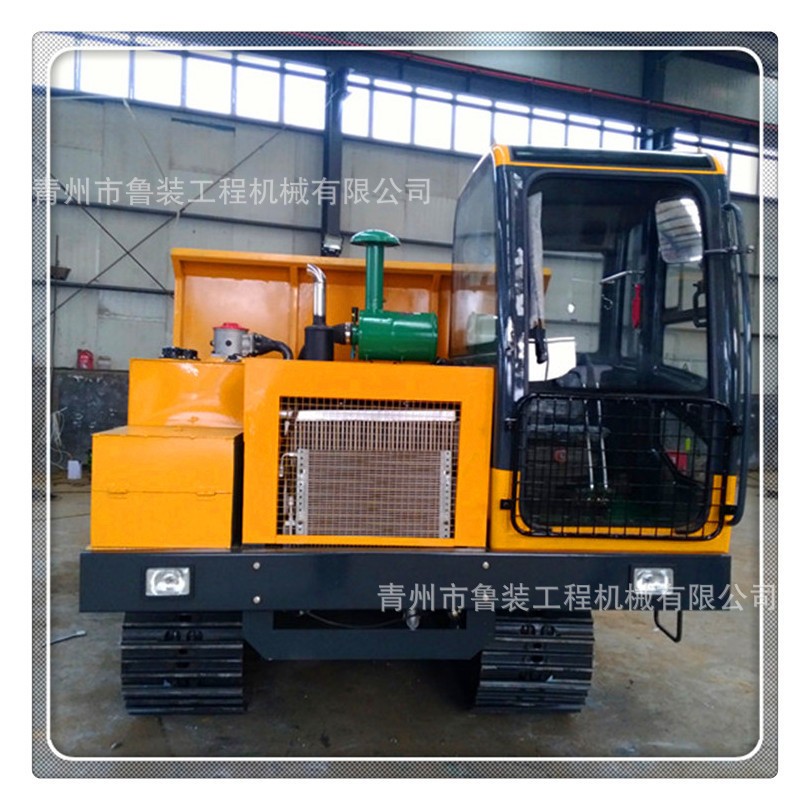 四川地区直供 工程履带运输车 自卸链条翻斗车7T履带运输车