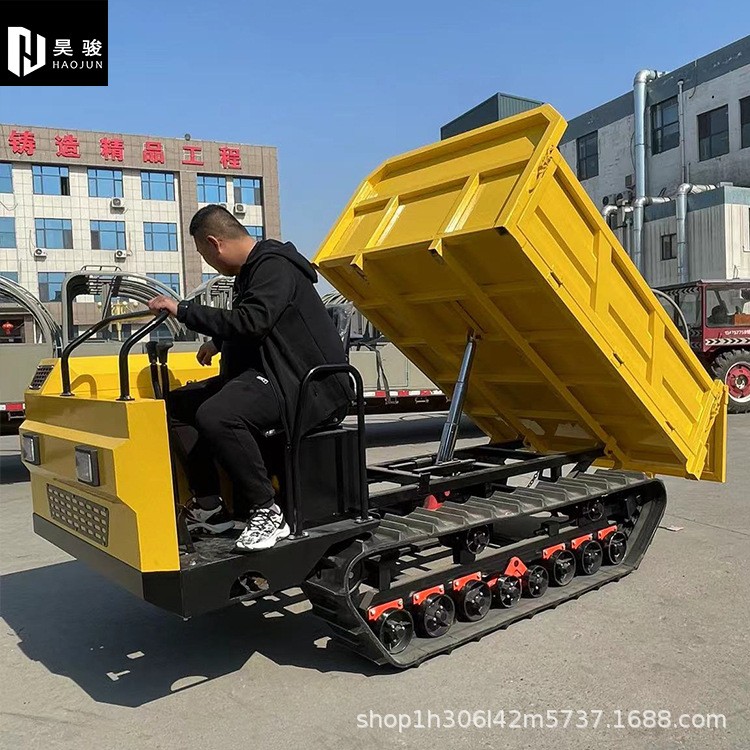 昊骏机械 加厚型履带式运输车 麦田 果园 农田都可行驶 全漆车身图5