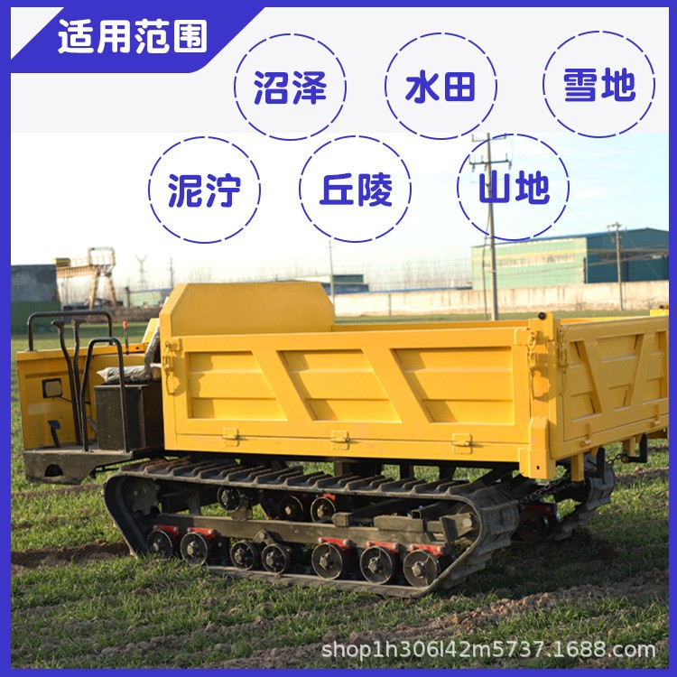 昊骏小型搬运履带运输车 山地爬坡自卸 农用爬山虎适合全地形图4