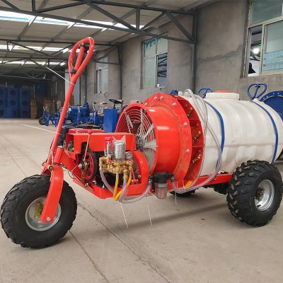 牵引款风送式打药机 葡萄园送风式喷雾器 果园自走式喷雾机运输车